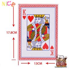 Bộ Bài Tây Poker Khổng Lồ A4 - Bài Siêu To Kích Thước Lớn Dành Cho Tiệc Tùng & Trình Diễn Sân Khấu