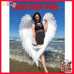 Cánh cục cưng trắng siêu nhẹ - Lông vũ mềm mại, trang trí sự kiện, cosplay, thiết kế độc đáo, dễ vệ sinh, giao hàng tận nơi.