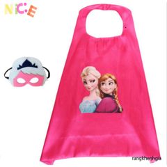 Áo choàng siêu anh hùng người Nhện, Người Sắt, Thor với mặt nạ satin mềm mại - Trang phục hóa trang trẻ em cho Halloween và tiệc sinh nhật