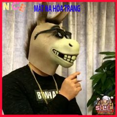 Mặt Nạ Halloween Hình Đầu Cá Xanh - Phụ Kiện Hóa Trang Cosplay Độc Đáo, Silicone An Toàn Cho Bữa Tiệc và Sự Kiện Nhập Vai