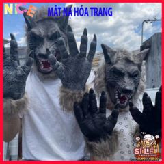 Mặt Nạ Halloween Hình Đầu Cá Xanh - Phụ Kiện Hóa Trang Cosplay Độc Đáo, Silicone An Toàn Cho Bữa Tiệc và Sự Kiện Nhập Vai