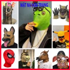 Mặt Nạ Halloween Hình Đầu Cá Xanh - Phụ Kiện Hóa Trang Cosplay Độc Đáo, Silicone An Toàn Cho Bữa Tiệc và Sự Kiện Nhập Vai