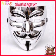 Mặt Nạ Hacker Độc Đáo Vàng, Bạc, Đen, Trắng - Phụ Kiện Thời Trang Cosplay Halloween, Đồ Chơi Hóa Trang Anonymous