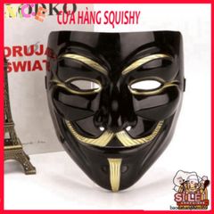 Mặt Nạ Hacker Độc Đáo Vàng, Bạc, Đen, Trắng - Phụ Kiện Thời Trang Cosplay Halloween, Đồ Chơi Hóa Trang Anonymous