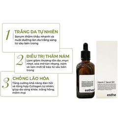 Serum Dưỡng Trắng Da Esthepro Vitamin C 561 100ml - Giải Pháp Làm Sáng Da, Mờ Thâm, Phù Hợp Mọi Loại Da Hàn Quốc Chính Hãng