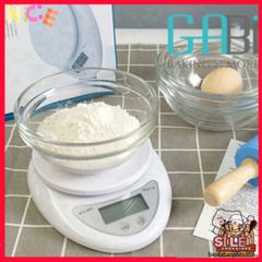 Cân Điện Tử B05 - Cân Đo Chính Xác 1g đến 5kg, Thiết Kế Hiện Đại, Tiện Dụng Cho Nấu Ăn và Làm Bánh Tại Nhà