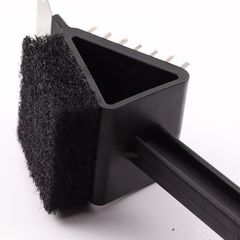 Bàn Chải Vệ Sinh BBQ 3 Trong 1 Cán Dài - Dụng Cụ Làm Sạch Hiệu Quả Cho Lò Nướng, Vỉ Nướng Và Thiết Bị Nấu ăn Ngoài Trời