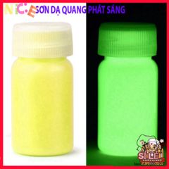 Chai sơn acrylic huỳnh quang 15g - Bột phát sáng vĩnh cửu cho nghệ thuật, trang trí và Halloween, nhiều màu sắc rực rỡ