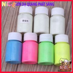 Sơn Dạ Quang 20ML - Bộ 8 Màu Phát Sáng Nghệ Thuật, Trang Trí Halloween, Sáng Tạo Dễ Dàng, An Toàn Cho Da