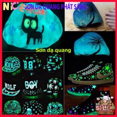 Sơn Dạ Quang 20ML - Bộ 8 Màu Phát Sáng Nghệ Thuật, Trang Trí Halloween, Sáng Tạo Dễ Dàng, An Toàn Cho Da