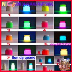 Sơn Dạ Quang 20ML - Bộ 8 Màu Phát Sáng Nghệ Thuật, Trang Trí Halloween, Sáng Tạo Dễ Dàng, An Toàn Cho Da