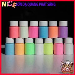 Sơn Dạ Quang 20ML - Bộ 8 Màu Phát Sáng Nghệ Thuật, Trang Trí Halloween, Sáng Tạo Dễ Dàng, An Toàn Cho Da
