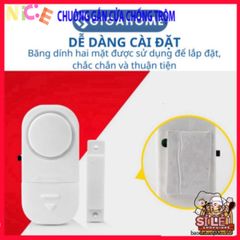 Bộ 2 Chuông Chống Trộm GIGAHOME - Thiết Kế Thông Minh, Âm Thanh Cảnh Báo Lớn 90dB, Dễ Dàng Lắp Đặt Cho Cửa và Cửa Sổ