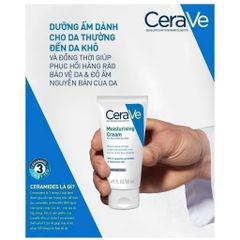 Kem Dưỡng Ẩm CeraVe Cho Da Khô & Nhạy Cảm - Cấp Ẩm & Giữ Ẩm Chuyên Sâu, Phù Hợp Với Da Mặt & Toàn Thân
