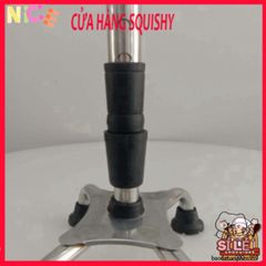 Gậy Batoong 4 Chân INOX Tập Đi Điều Chỉnh Chiều Cao - Giúp Người Cao Tuổi Di Chuyển An Toàn và Dễ Dàng