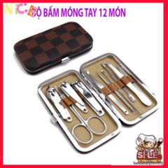 Bộ 12 Dụng Cụ Chăm Sóc Móng Tay Chân Cao Cấp - Thiết Kế Bền Bỉ, Tiện Lợi, Phục Vụ Làm Đẹp Tại Nhà