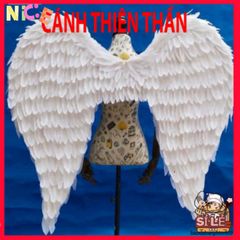 Bộ Cánh Thiên Thần Lông Vũ Trắng - Phụ Kiện Gothic Độc Đáo Cho Lễ Hội Halloween và Các Dịp Đặc Biệt