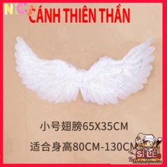 Bộ Cánh Thiên Thần Lông Vũ Trắng - Phụ Kiện Gothic Độc Đáo Cho Lễ Hội Halloween và Các Dịp Đặc Biệt