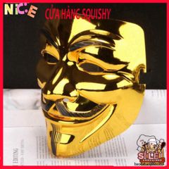 Mặt Nạ Hacker Ánh Bạc Độc Đáo - Thiết Kế Chú Hề Vendetta Thời Trang Hóa Trang Halloween, Tiệc Cosplay, Sự Kiện Ấn Tượng
