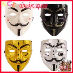 Mặt Nạ Hacker Ánh Bạc Độc Đáo - Thiết Kế Chú Hề Vendetta Thời Trang Hóa Trang Halloween, Tiệc Cosplay, Sự Kiện Ấn Tượng