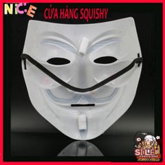 Mặt Nạ Hacker Ánh Bạc Độc Đáo - Thiết Kế Chú Hề Vendetta Thời Trang Hóa Trang Halloween, Tiệc Cosplay, Sự Kiện Ấn Tượng