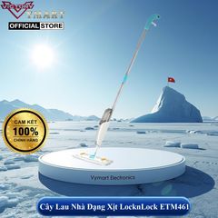 Bộ Cây Lau Nhà Mini Thép Không Gỉ LocknLock ETM494 & ETM461 - Cây Lau Nước, Thiết Kế Tiện Lợi, Đa Năng, Giúp Dọn Dẹp Hiệu Quả