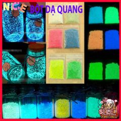 Hạt Phát Sáng Dạ Quang 10g - Nguyên Liệu Nghệ Thuật An Toàn, Tỏa Sáng Trong Bóng Tối, Tạo Điểm Nhấn Cho Hình Ảnh DIY