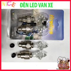 Đèn LED Gắn Van Bánh Xe 7 Màu - Phụ Kiện Trang Trí Ô Tô, Xe Máy, Xe Đạp Tự Động Phát Sáng Khi Di Chuyển, Chống Nước An Toàn.