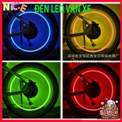 Đèn LED Gắn Van Bánh Xe 7 Màu - Phụ Kiện Trang Trí Ô Tô, Xe Máy, Xe Đạp Tự Động Phát Sáng Khi Di Chuyển, Chống Nước An Toàn.