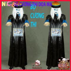 Bộ Trang Phục Halloween Hắc Bạch Vô Thường - Diêm Vương Cosplay Kinh Điển Dành Cho Người Lớn, Dọa Ma Hoàn Hảo