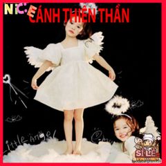 Đầm Hóa Trang Công Chúa Cánh Thiên Thần Lông Vũ Cho Bé - Quà Tặng Trung Thu, Halloween, Tiệc Sinh Nhật