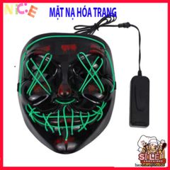 Mặt Nạ LED Glow-in-the-Dark Halloween 2024 - Phụ Kiện Cosplay Rave Tuyệt Đẹp Cho Tiệc Tùng và Hóa Trang