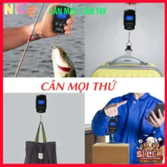 Cân Điện Tử Mini Xách Tay Thông Minh Có Móc Treo và Thước Đo - Cân Đo Hành Lý, Thực Phẩm, Tiện Lợi Khi Mua Sắm
