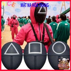 Mặt Nạ Che Mặt Game Show Câu Mực - Cosplay Halloween Độc Đáo Cho Tiệc Tùng và Sự Kiện Hóa Trang