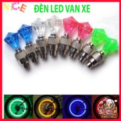 Đèn LED Kim Cương Trang Trí Nắp Van Bánh Xe Ô Tô & Xe Đạp - Ánh Sáng 360 Độ An Toàn Khi Di Chuyển Ban Đêm (1 cái)