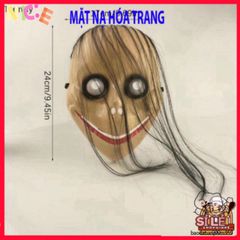 Mặt Nạ Halloween Kiểu Tóc Dài Bí Ẩn V Form Dễ Thương - Phụ Kiện Cosplay Độc Đáo Cho Tiệc Ma Quái