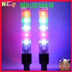 Nắp Van Đèn LED Đa Màu Sắc Cho Xe Đạp - Phụ Kiện Trang Trí Phát Sáng Dễ Dàng Lắp Đặt, An Toàn và Tiết Kiệm Điện