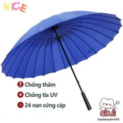 Ô Che Mưa 24 Nan Cao Cấp - Bền Bỉ Chống UV, Thiết Kế Thông Minh, Thời Trang Mọi Thời Tiết, Bảo Vệ An Toàn Dưới Mưa