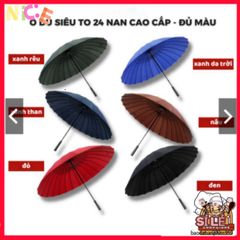 Ô Che Mưa 24 Nan Cao Cấp - Bền Bỉ Chống UV, Thiết Kế Thông Minh, Thời Trang Mọi Thời Tiết, Bảo Vệ An Toàn Dưới Mưa