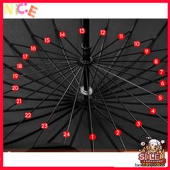 Ô Che Mưa 24 Nan Cao Cấp - Bền Bỉ Chống UV, Thiết Kế Thông Minh, Thời Trang Mọi Thời Tiết, Bảo Vệ An Toàn Dưới Mưa