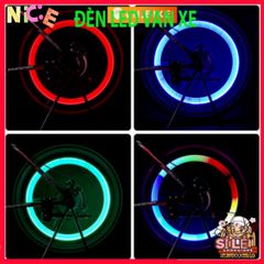 Đèn LED Gắn Van Bánh Xe Đạp - Neon Trang Trí An Toàn cho Xe Đạp, Xe Máy - Tự Động Bật Tắt, Nhiều Màu Sắc Sáng Bừng Phong Cách