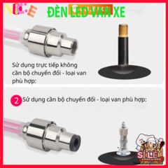 Đèn LED Gắn Van Bánh Xe Đạp - Neon Trang Trí An Toàn cho Xe Đạp, Xe Máy - Tự Động Bật Tắt, Nhiều Màu Sắc Sáng Bừng Phong Cách