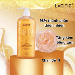 Sữa Tắm Lacitic Active Biotic Vàng 1 Lít Hữu Cơ - Cấp Ẩm, Làm Sạch, Dưỡng Da Mềm Mại, Hương Nhẹ Nhàng, Dành Cho Cả Nam Nữ