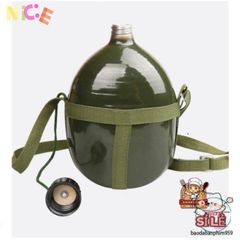 Bình Nước Nhôm Xanh Cổ Điển 1.2L - Bình Tông Đựng Rượu Cao Cấp, Độ Bền Cao, Tiện Dụng Cho Nam Giới