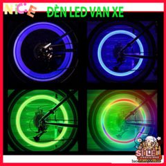 Đèn LED Thời Trang Gắn Van Xe Đạp và Xe Máy - Phát Sáng Độc Đáo Nắp Van Đổ Đồ Chơi Ô Tô, Xe Máy