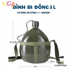 Bình Bi Đông Nhôm Cổ Điển 1L-3L Siêu Nhẹ - Bình Đựng Nước và Rượu Thể Thao, Du Lịch, Cắm Trại, Phượt, Chống Va Đập