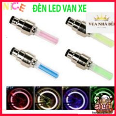 Đèn LED Nắp Van Xe Đạp/Xe Máy - Bộ Phát Sáng Thông Minh, Tiết Kiệm Điện, Dễ Lắp Đặt, An Toàn Đêm, Phụ Kiện Trang Trí Xe Hơi