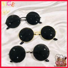 Kính Mát Unisex Tròn MSP39314 - Thiết Kế Thời Trang Đen Nổi Bật Dành Cho Nam Nữ - Phụ Kiện Thời Trang Mùa Hè 2023