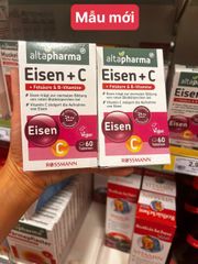 Viên uống bổ sung sắt Altapharma Eisen 60 Viên - Hỗ trợ sức khỏe, bổ máu, vitamin B & C