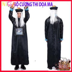 Bộ Trang Phục Halloween Hắc Bạch Vô Thường cho Người Lớn – Hóa Thân Thành Diêm Vương, Ma Quái, Độc Đáo, Thú Vị cho Bữa Tiệc Hóa Trang